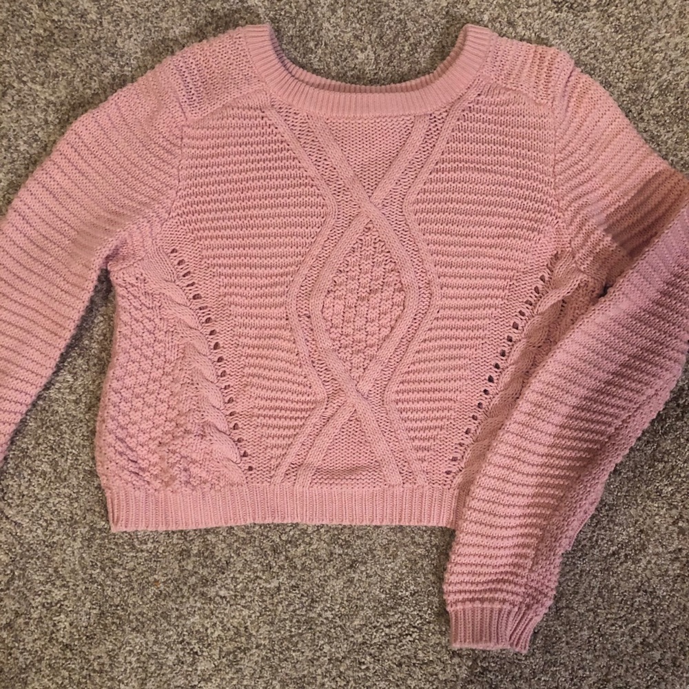 M - Pink Sweater - Fits Sm/Med